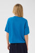 Saint Tropez Mila Boxy SS Pullover Campanula Melange