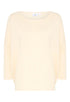 Saint Tropez Mila R-Neck Pullover Babys Breath Melange