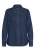 Saint Tropez Marthe Shirt Medium Blue Denim