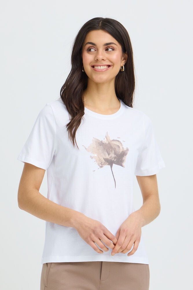 Fransa Francesca T-Shirt Savannah Tann Flower