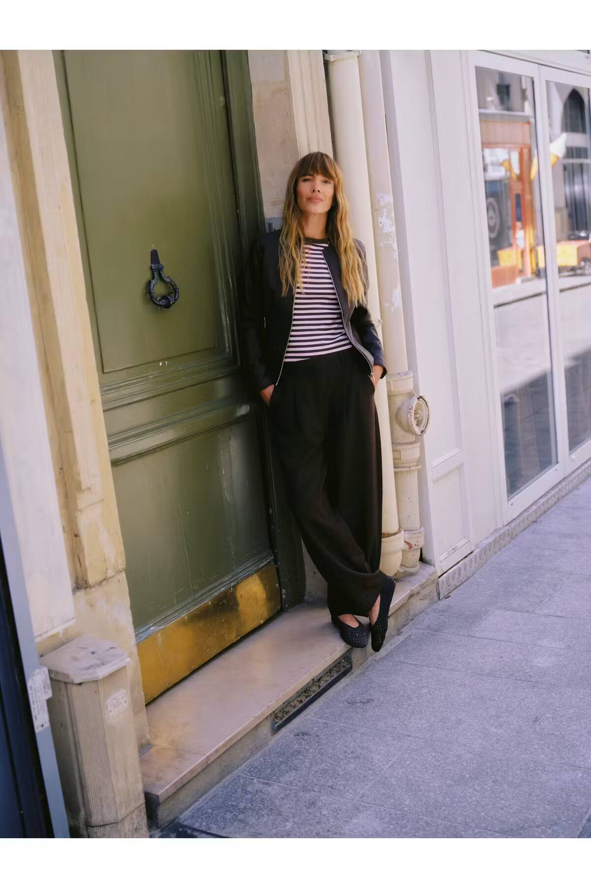 b.young Danta Barrel Dart Trousers Java Melange