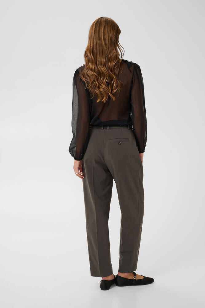 Saint Tropez Lilja Crinkle LS Shirt Black