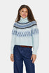 Saint Tropez Megna Rollneck Pullover Starlight Blue Melange