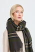 b.young Welch Scarf Java/Avocado Check Scarf
