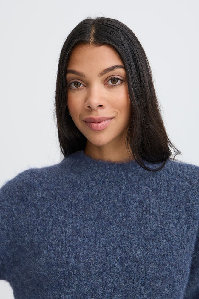 b.young Nyla Jumper Blue Horizon Melange