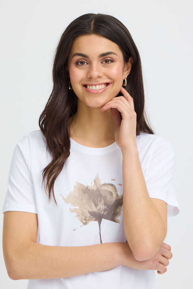 Fransa Francesca T-Shirt Savannah Tann Flower