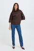 Fransa Cleo Shirt Hot Fudge
