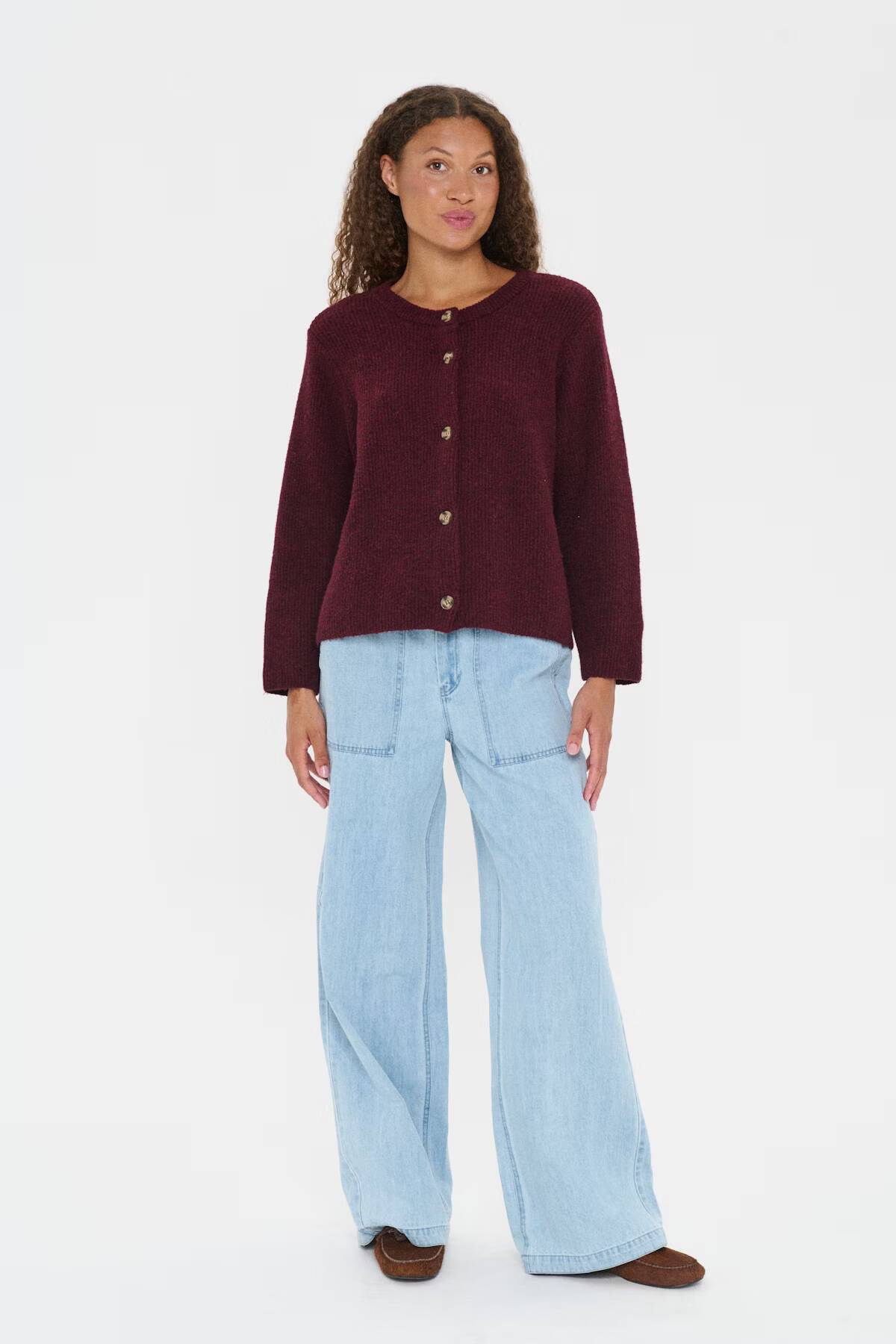 Saint Tropez Maleen Cardigan Fudge
