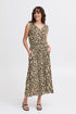 Fransa Ease Blouse Brown Leopard Art
