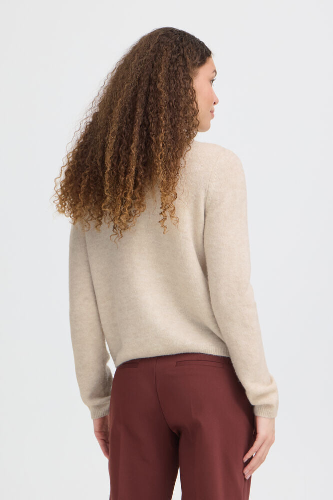 Fransa Ellis Cardigan Oatmeal Melange