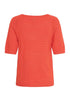 b.young Omanja Short Sleeve Jumper Flame Scarlet