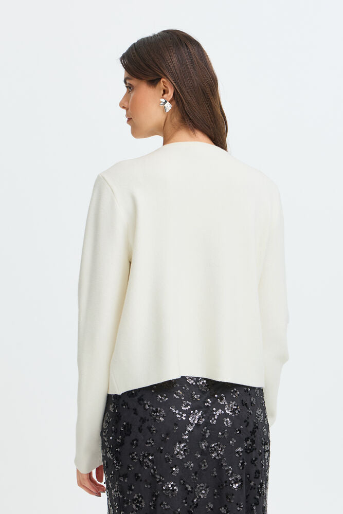 Fransa Sally Cardigan Whisper White