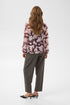 Saint Tropez Lilja Crinkle LS Shirt Winetasting Shadow Blooms