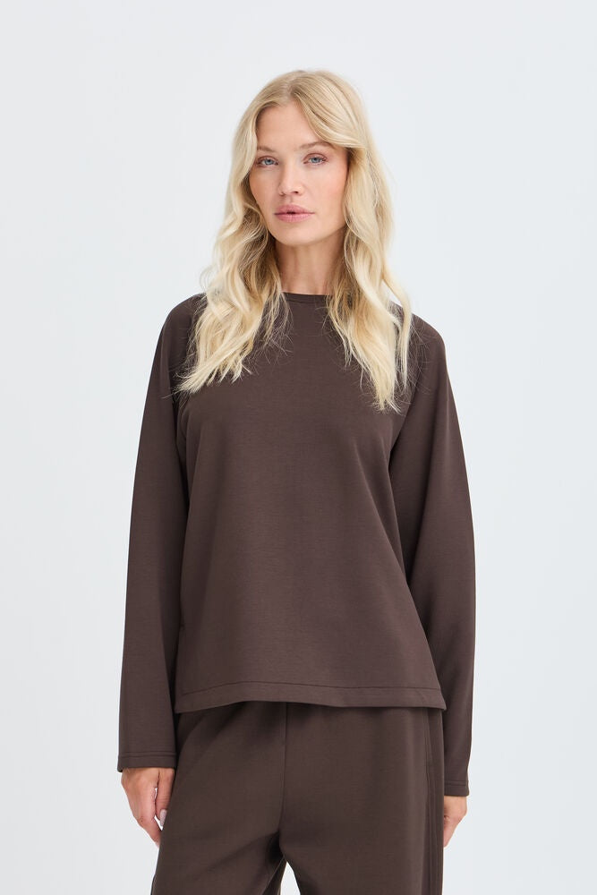 b.young Pusti Raglan Long Sleeve T-Shirt Java