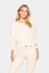 Saint Tropez Mila R-Neck Pullover Babys Breath Melange