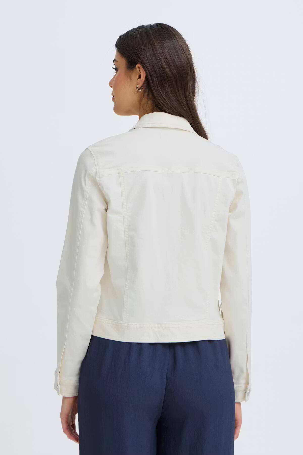 Fransa Twill Jacket Whisper White