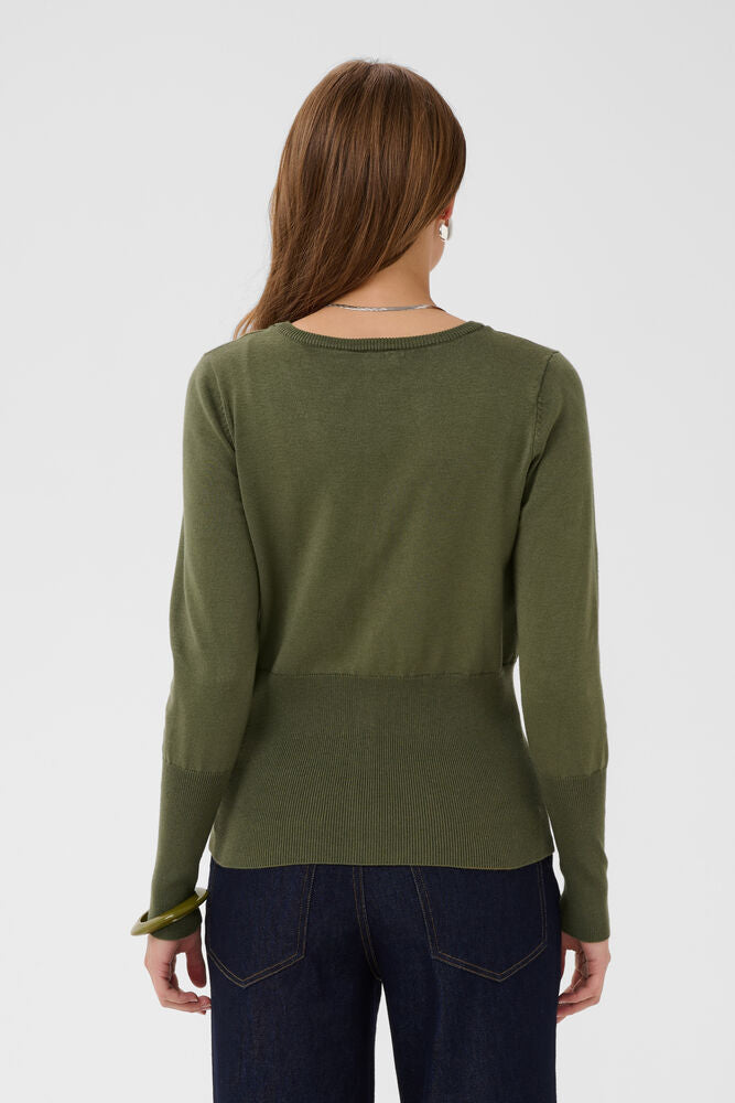 Saint Tropez Mila Slim Cardigan Four Leaf Clover