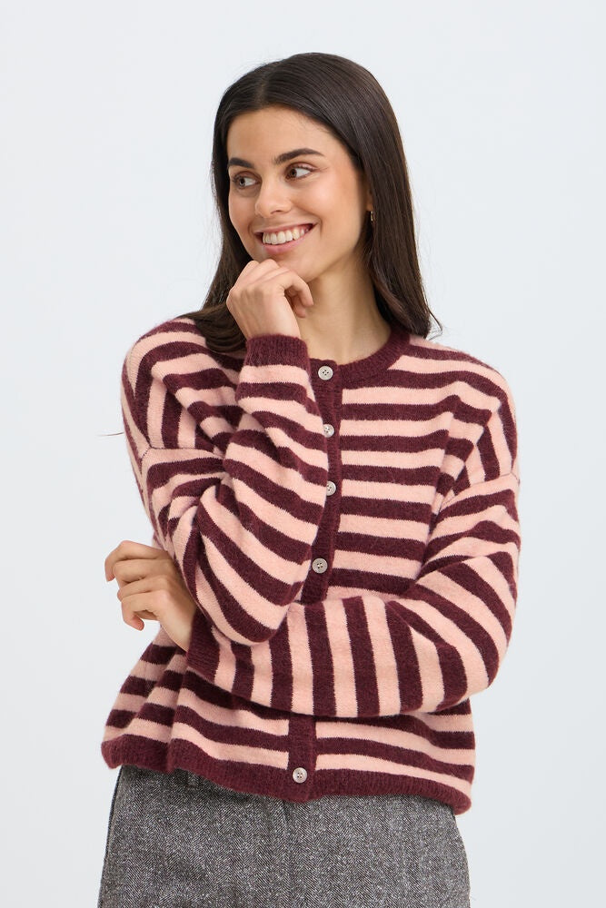 Fransa Idaa Cardigan Port-Royal Stripe