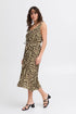 Fransa Ease Dress Brown Leopard Art