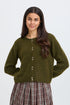 Fransa Bela Cardigan Fir Green Melange
