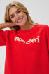 Saint Tropez Panna SS Sweatshirt Fiery Red