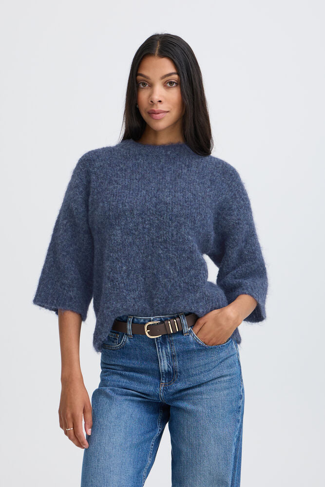 b.young Nyla Jumper Blue Horizon Melange