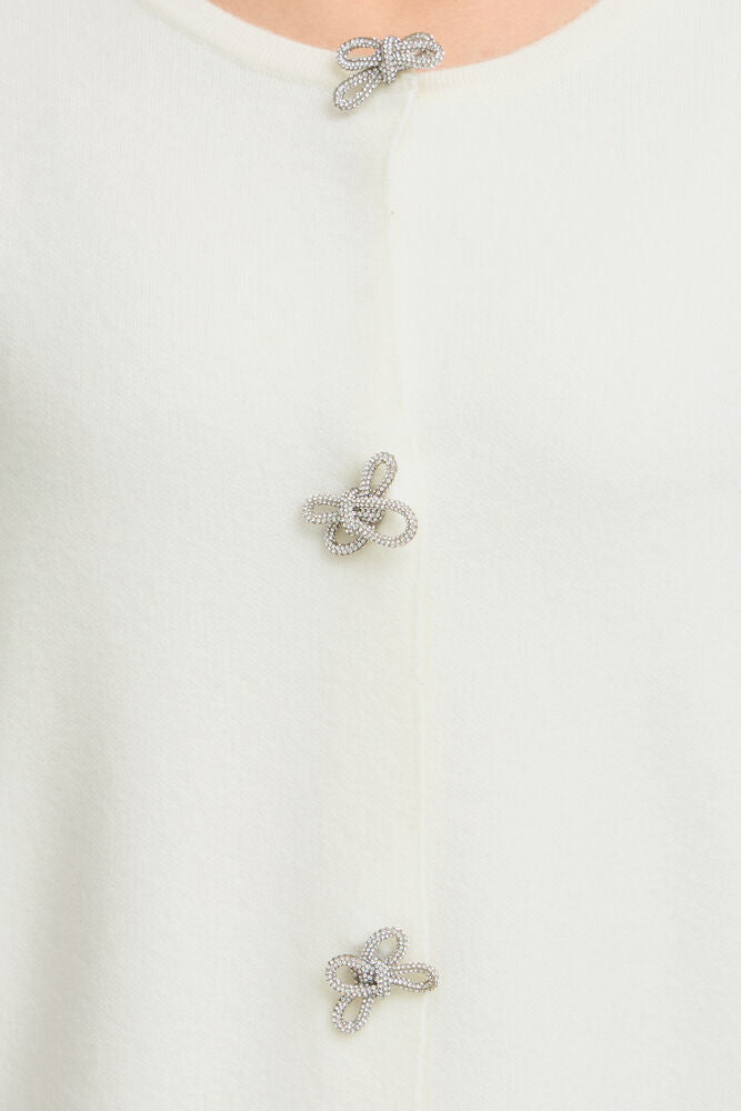 Fransa Sally Cardigan Whisper White