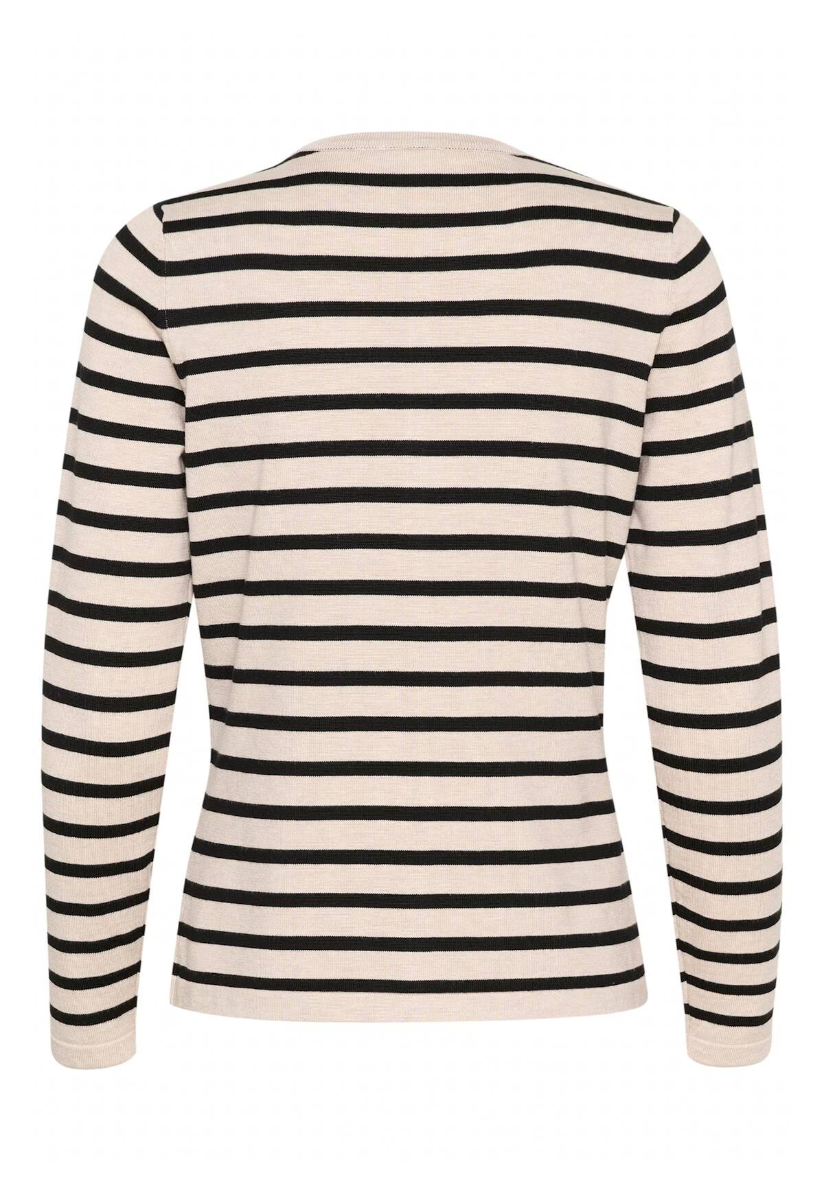 Saint Tropez Mila Striped Cardigan Gray Morn Mila Stripe