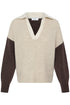 b.young Monna Polo Jumper Java Melange Color Block