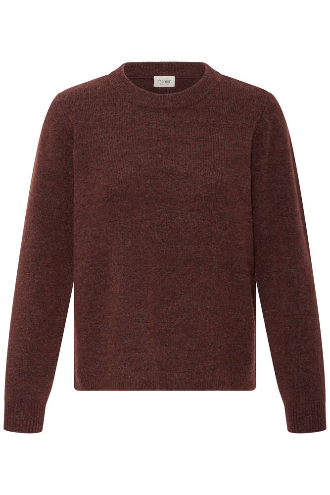 Fransa Ellis Pullover Rum Raisin Melange