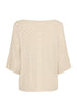 b.young Mobbe V-Neck Jumper Frosted Almond