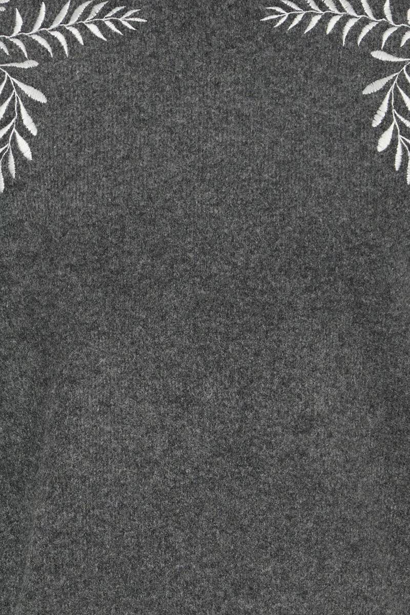 b.young Magge Emb Jumper Dark Grey Melange