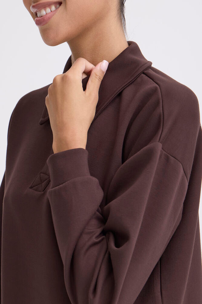 b.young Pusti Polo Sweatshirt Java
