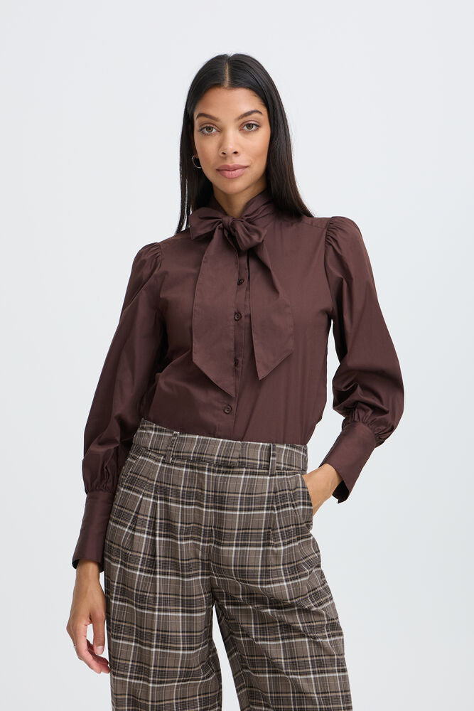 b.young Idol Bow Shirt Java