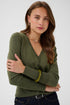 Saint Tropez Mila Slim Cardigan Four Leaf Clover