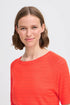 b.young Omanja Short Sleeve Jumper Flame Scarlet