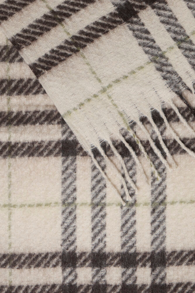b.young Wynter Scarf Birch/Java Check Scarf