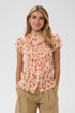 Saint Tropez Lilja Crinkle SS Shirt Seedpearl Valiant Daisy
