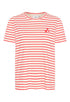 Saint Tropez Jucia T-Shirt Flame Scarlet White Stripe