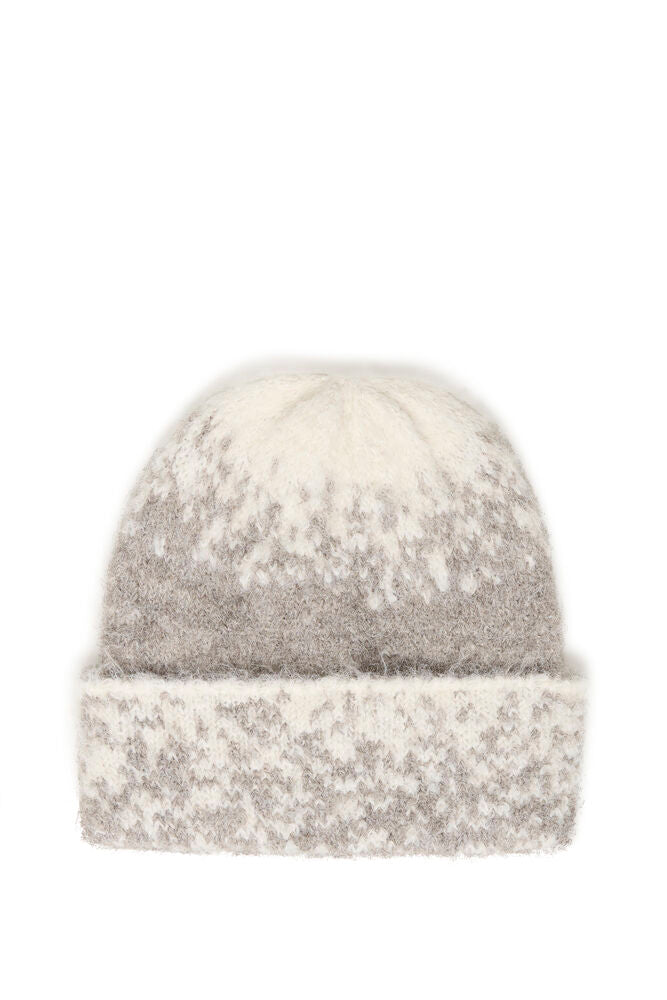 Fransa Tye Beanie Drift wood Mix