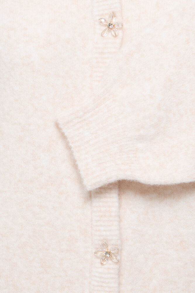b.young Omea Deco Cardigan Birch Melange