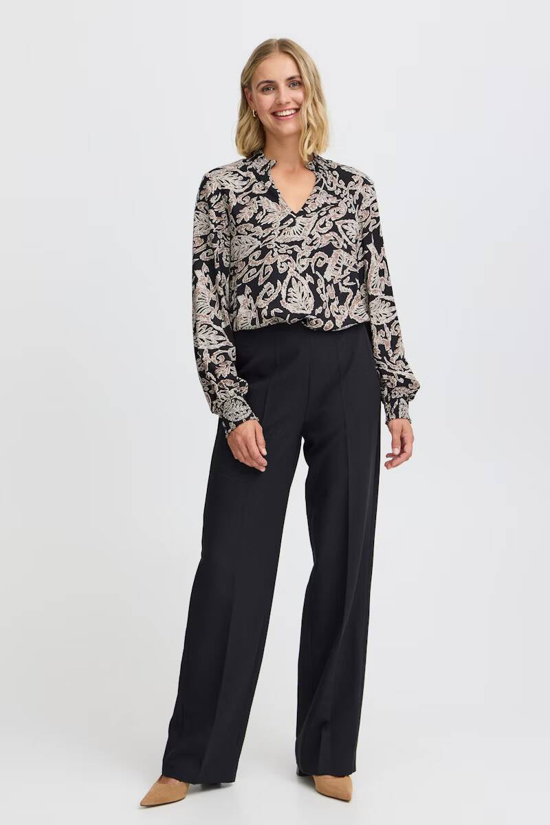 Fransa Abigail Trousers Black