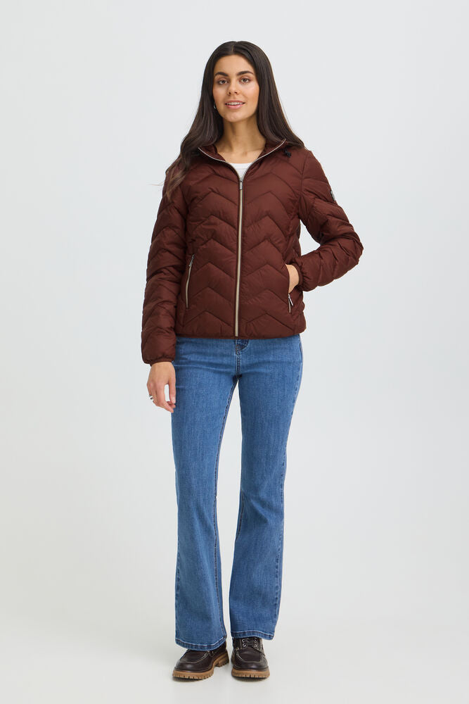 Fransa Padded Jacket Rum Raisin