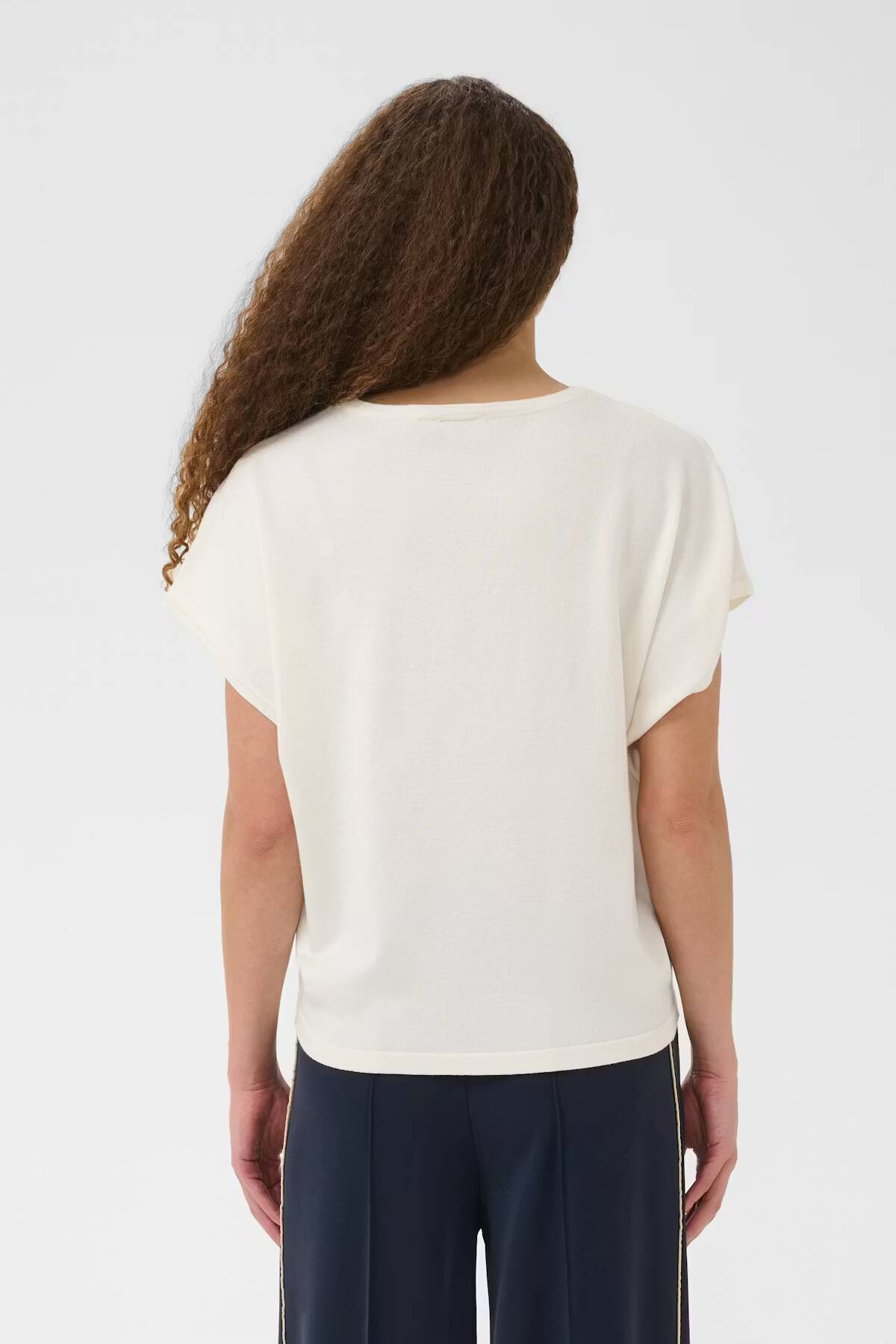 Saint Tropez Mila Round-Neck Short Sleeve Pullover Ice