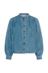 Saint Tropez Tera Shirt Medium Blue Denim