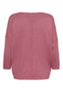 Saint Tropez Mila R-Neck Jumper Red Violet Melange