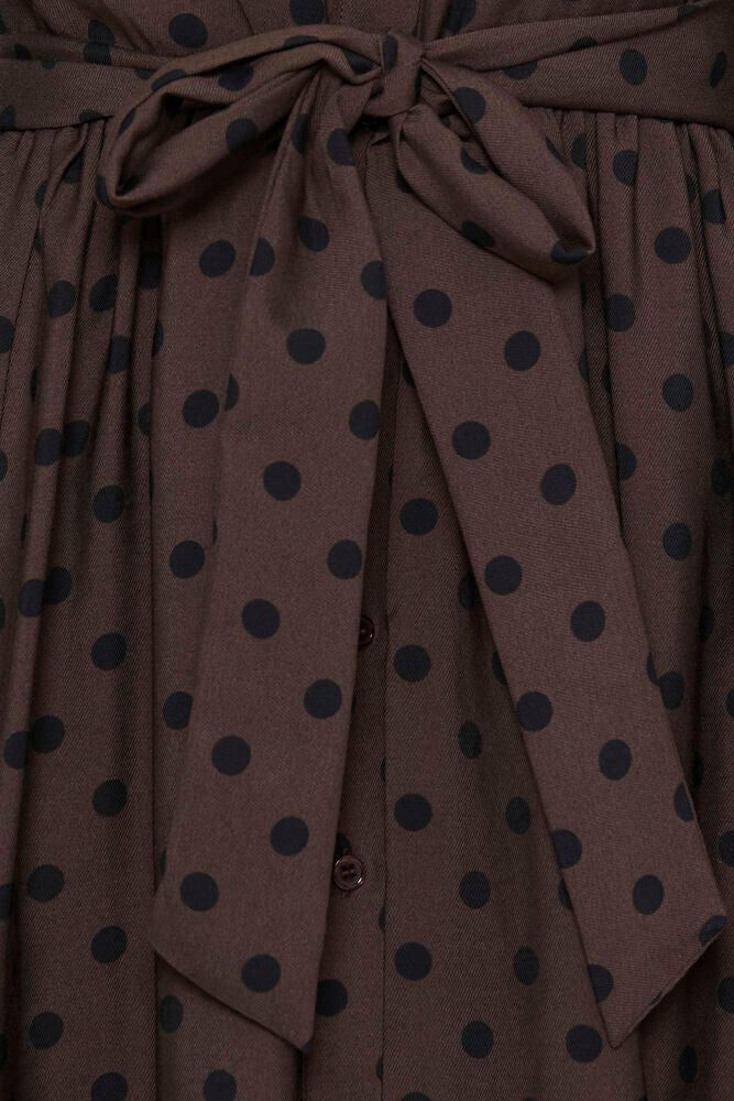 Fransa Adara Dress Hot Fudge Dotty