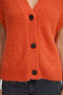 b.young Millers Button Vest Pureed Pumpkin Melange