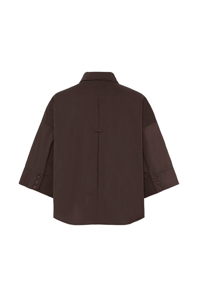 Fransa Cleo Shirt Hot Fudge