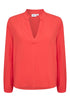 Saint Tropez Eda Blouse Flame Scarlet